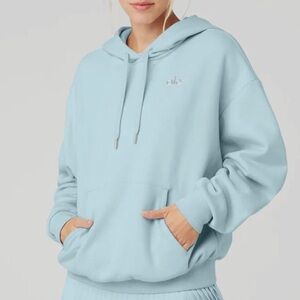 ALO Yoga Chalk Blue Accolade Hoodie size XXL